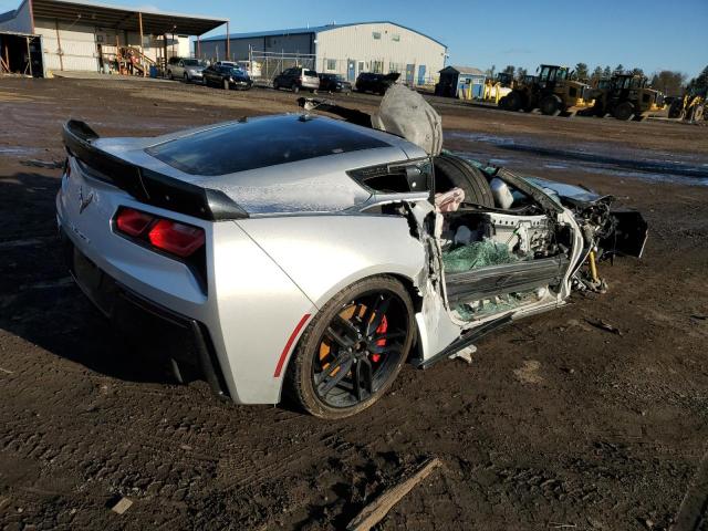 1G1YA2D73F5111794 - 2015 CHEVROLET CORVETTE STINGRAY 1LT SILVER photo 3