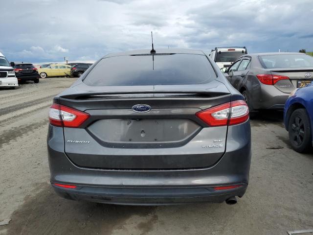 3FA6P0LU5GR247549 - 2016 FORD FUSION SE HYBRID GRAY photo 6