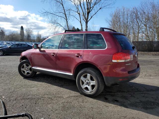 WVGBC67L54D016921 - 2004 VOLKSWAGEN TOUAREG 3.2 BURGUNDY photo 2