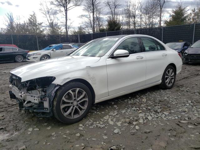 55SWF4KB0GU145242 - 2016 MERCEDES-BENZ C 300 4MATIC WHITE photo 1