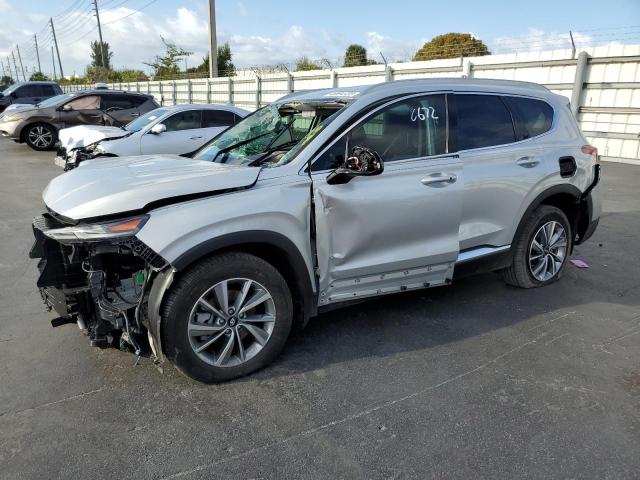 5NMS33AD4KH070672 - 2019 HYUNDAI SANTA FE SEL SILVER photo 1