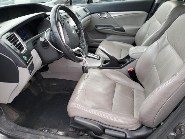 2HGFB2F90DH544524 - 2013 HONDA CIVIC EXL ნაცრისფერი ფოტო 7