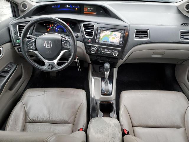 2HGFB2F90DH544524 - 2013 HONDA CIVIC EXL ნაცრისფერი ფოტო 8