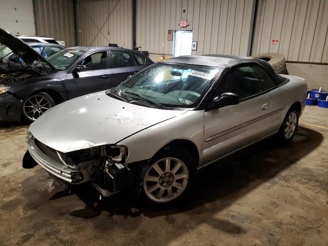 1C3EL75R34N414559 - 2004 CHRYSLER SEBRING GTC SILVER photo 1