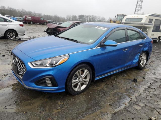 5NPE34AF5KH766240 - 2019 HYUNDAI SONATA LIMITED BLUE photo 1