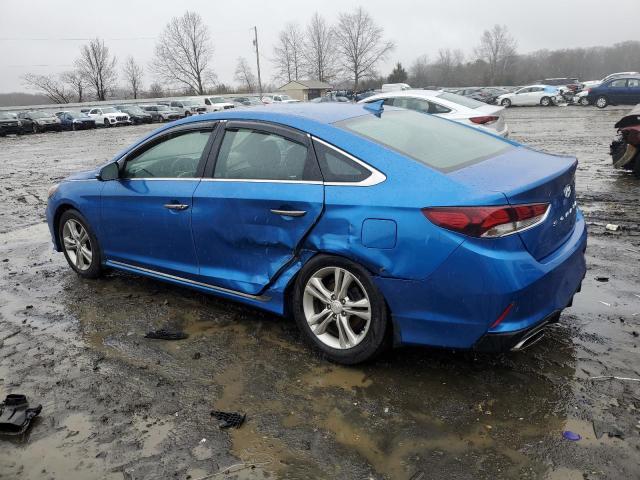 5NPE34AF5KH766240 - 2019 HYUNDAI SONATA LIMITED BLUE photo 2