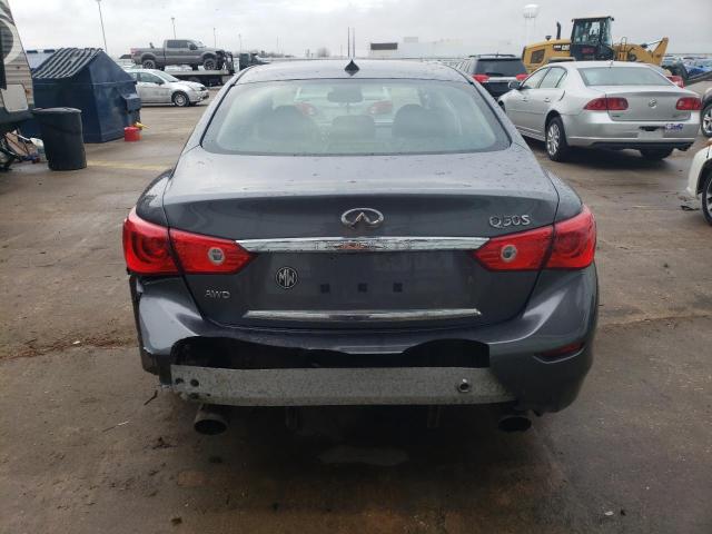 JN1EV7AR5HM832843 - 2017 INFINITI Q50 PREMIUM GRAY photo 6