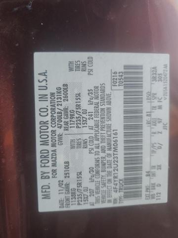 4F4YR12U23TM06161 - 2003 MAZDA B3000 MAROON photo 12