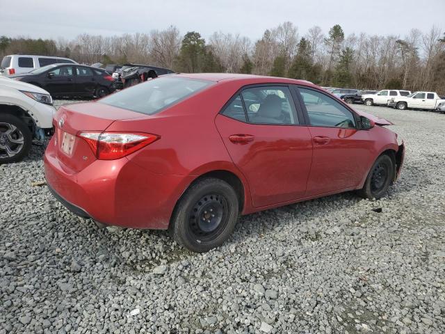 5YFBURHE1EP125281 - 2014 TOYOTA COROLLA L RED photo 3