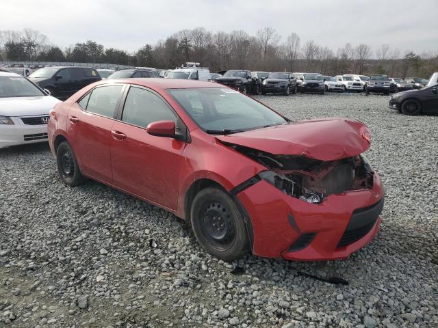 5YFBURHE1EP125281 - 2014 TOYOTA COROLLA L RED photo 4