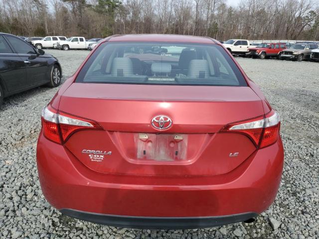 5YFBURHE1EP125281 - 2014 TOYOTA COROLLA L RED photo 6