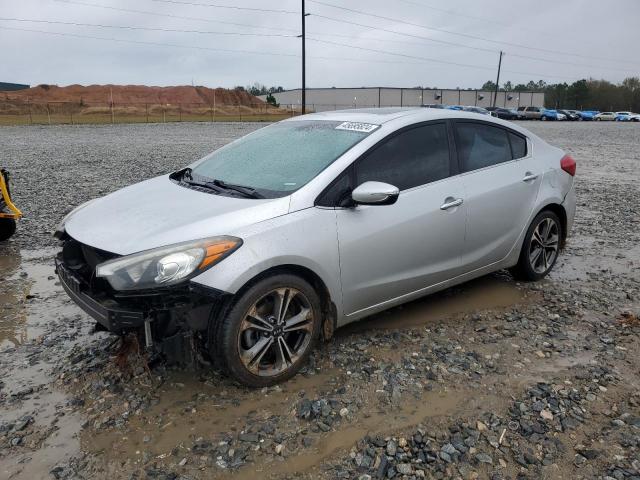 KNAFZ4A86E5070704 - 2014 KIA FORTE EX SILVER photo 1