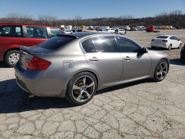 JNKBV61E58M223578 - 2008 INFINITI G35 GRAY photo 3