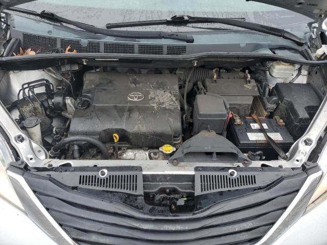 5TDKK3DC0BS005594 - 2011 TOYOTA SIENNA LE SILVER photo 12