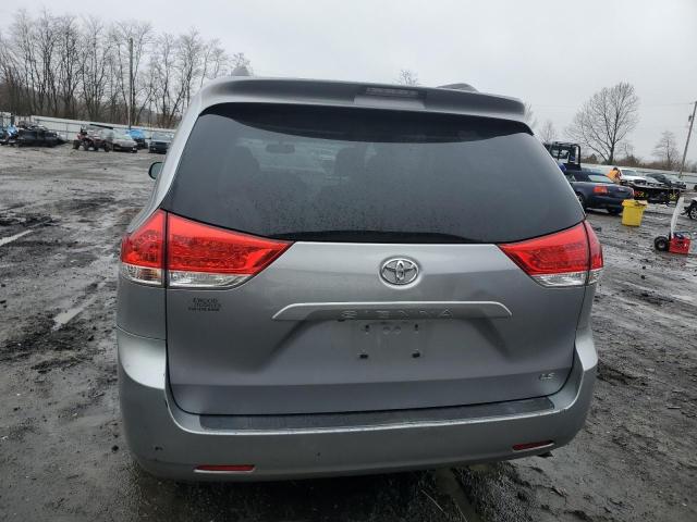 5TDKK3DC0BS005594 - 2011 TOYOTA SIENNA LE SILVER photo 6