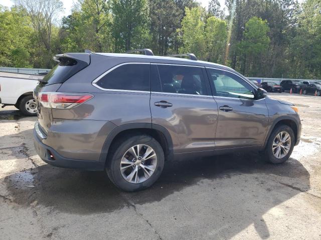 5TDKKRFH4FS119552 - 2015 TOYOTA HIGHLANDER XLE Grafit foto 3