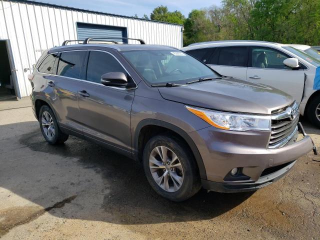 5TDKKRFH4FS119552 - 2015 TOYOTA HIGHLANDER XLE Grafit foto 4