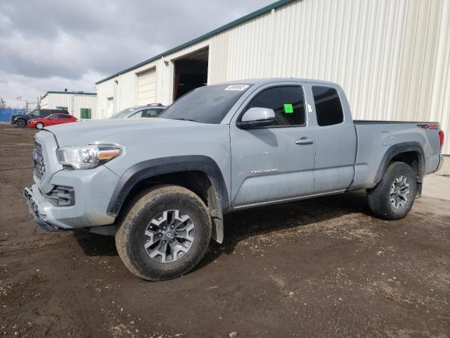 5TFSZ5ANXJX132245 - 2018 TOYOTA TACOMA ACCESS CAB Сұр фото 1