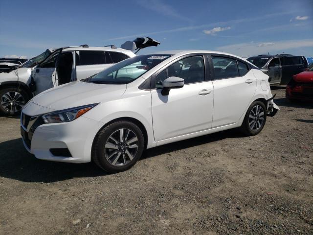 3N1CN8EV7ML869207 - 2021 NISSAN VERSA SV WHITE photo 1