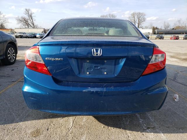 19XFB2F50CE075053 - 2012 HONDA CIVIC LX BLUE photo 6