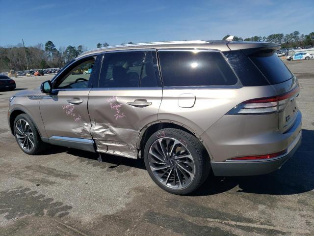 5LM5J7XC7LGL16785 - 2020 LINCOLN AVIATOR RESERVE TAN photo 2