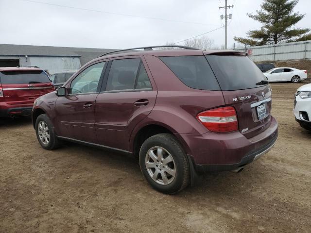 4JGBB22E87A181212 - 2007 MERCEDES-BENZ ML 320 CDI MAROON photo 2