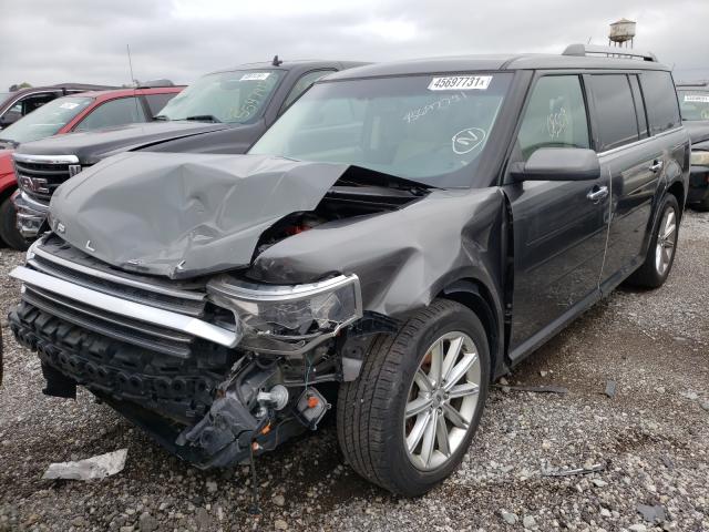 2FMHK6D85GBA11743 - 2016 FORD FLEX LIMITED GRAY photo 2