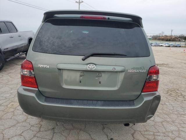 JTEGD21A870170571 - 2007 TOYOTA HIGHLANDER GREEN photo 6