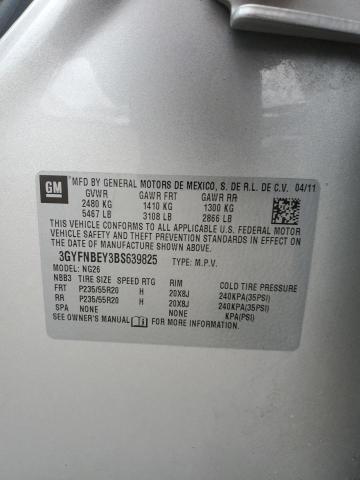 3GYFNBEY3BS639825 - 2011 CADILLAC SRX PERFORMANCE COLLECTION Күміс фото 12