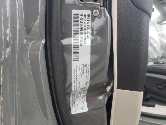 2C4RC3BG8NR216699 - 2022 CHRYSLER PACIFICA TOURING L 灰色 照片 14