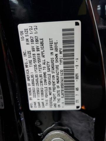 5J8TB18587A011430 - 2007 ACURA RDX TECHNOLOGY BLACK photo 13