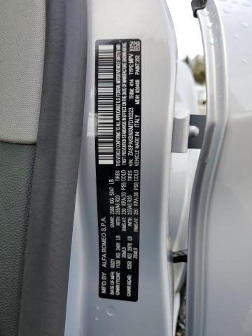 ZASPAKBNXM7D10323 - 2021 ALFA ROMEO STELVIO TI SILVER photo 13