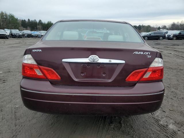 4T1BF28B53U304605 - 2003 TOYOTA AVALON XL BURGUNDY photo 6