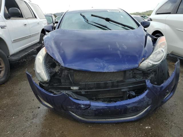 5NPDH4AE7CH081758 - 2012 HYUNDAI ELANTRA GLS BLUE photo 5