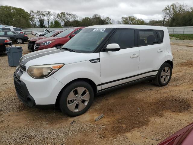 KNDJN2A21F7116261 - 2015 KIA SOUL WHITE photo 1