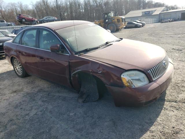 1MEFM43115G610349 - 2005 MERCURY MONTEGO PREMIER BURGUNDY photo 4