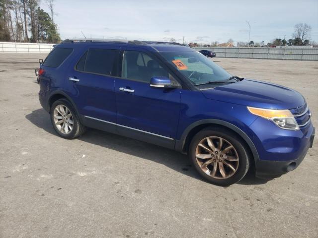 1FM5K7F87DGC89666 - 2013 FORD EXPLORER LIMITED BLUE photo 4