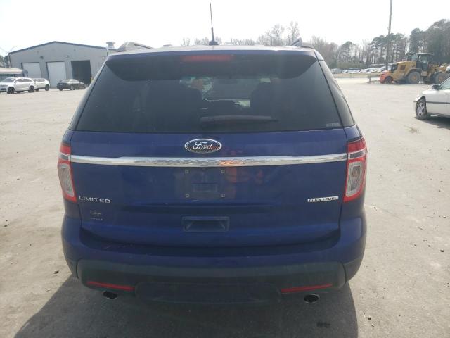 1FM5K7F87DGC89666 - 2013 FORD EXPLORER LIMITED BLUE photo 6