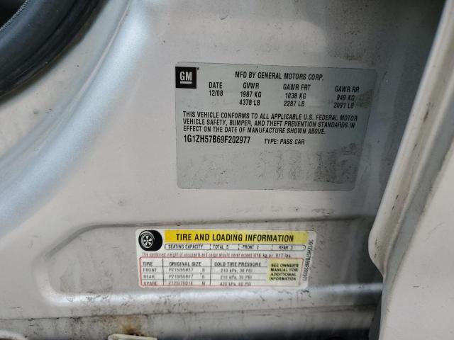 1G1ZH57B69F202977 - 2009 CHEVROLET MALIBU 1LT 银色 照片 13