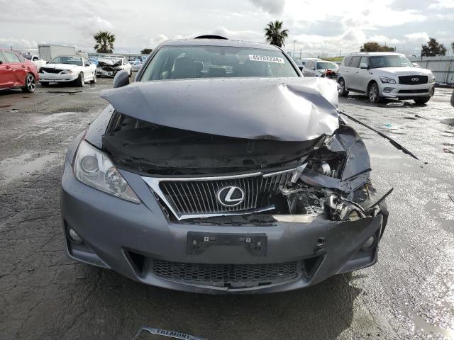 JTHBF5C2XC5182698 - 2012 LEXUS IS 250 GRAY photo 5