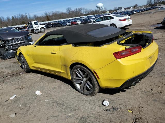 1G1FH3D77G0173304 - 2016 CHEVROLET CAMARO SS YELLOW photo 2