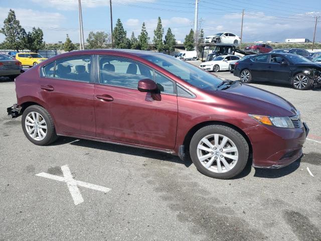 2HGFB2F85CH600933 - 2012 HONDA CIVIC EX BURGUNDY photo 4