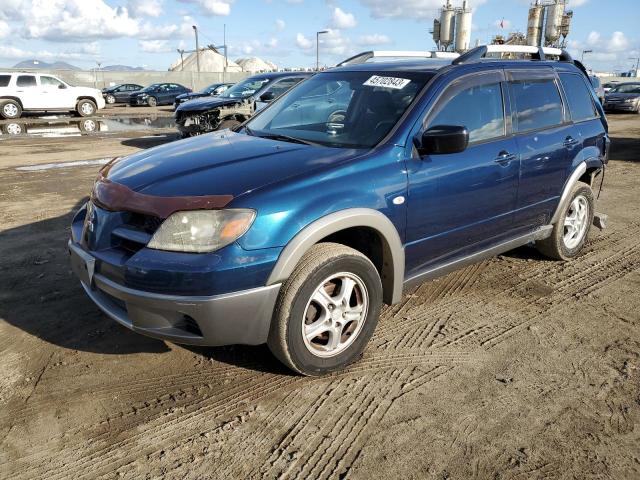 JA4LX31F14U041873 - 2004 MITSUBISHI OUTLANDER LS BLUE photo 1