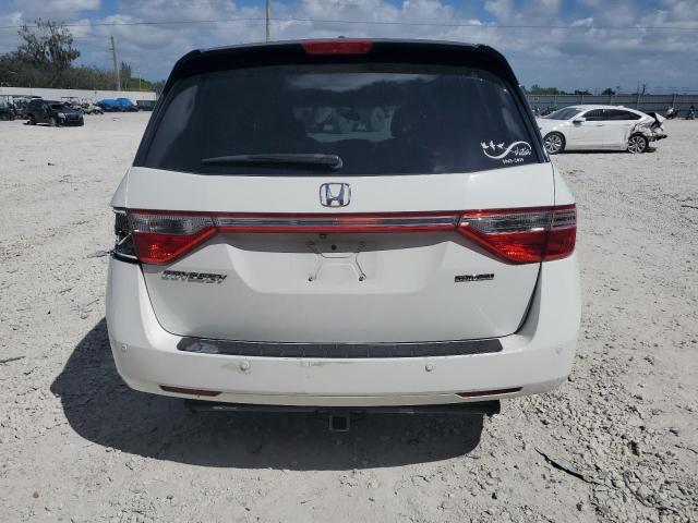 5FNRL5H97BB104942 - 2011 HONDA ODYSSEY TOURING WHITE photo 6