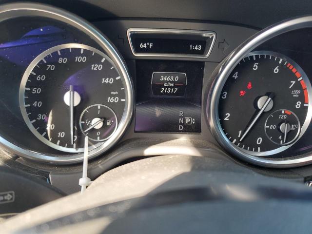 4JGDA5HB1FA580746 - 2015 MERCEDES-BENZ ML 350 4MATIC GRAY photo 9