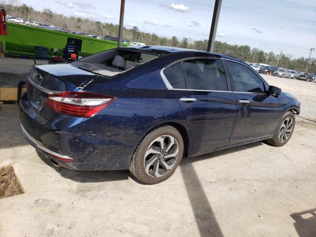 1HGCR2F7XHA110788 - 2017 HONDA ACCORD EX BLUE photo 3