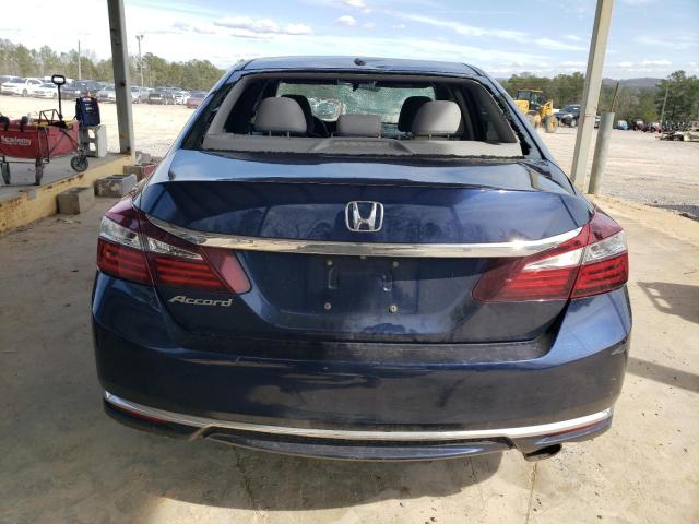 1HGCR2F7XHA110788 - 2017 HONDA ACCORD EX BLUE photo 6