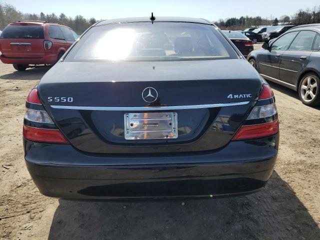 WDDNG86X28A197933 - 2008 MERCEDES-BENZ S 550 4MATIC BLACK photo 6