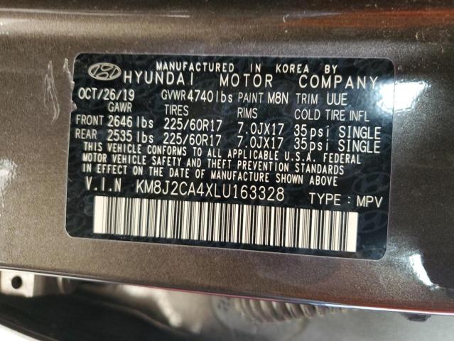 KM8J2CA4XLU163328 - 2020 HYUNDAI TUCSON SE BROWN photo 13