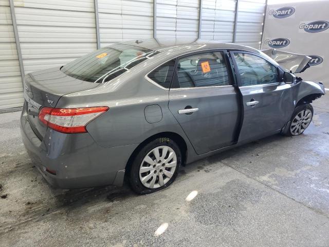 3N1AB7APXFL650102 - 2015 NISSAN SENTRA S GRAY photo 3